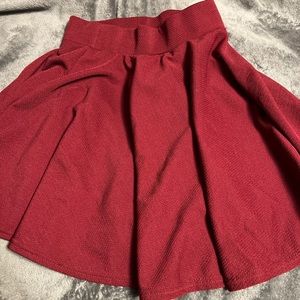 Burgundy skirt